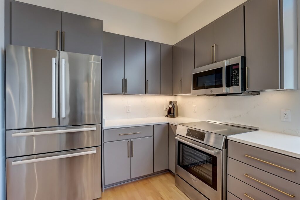 Kitchen Cabinets in Remodeled Milwaukee Condo