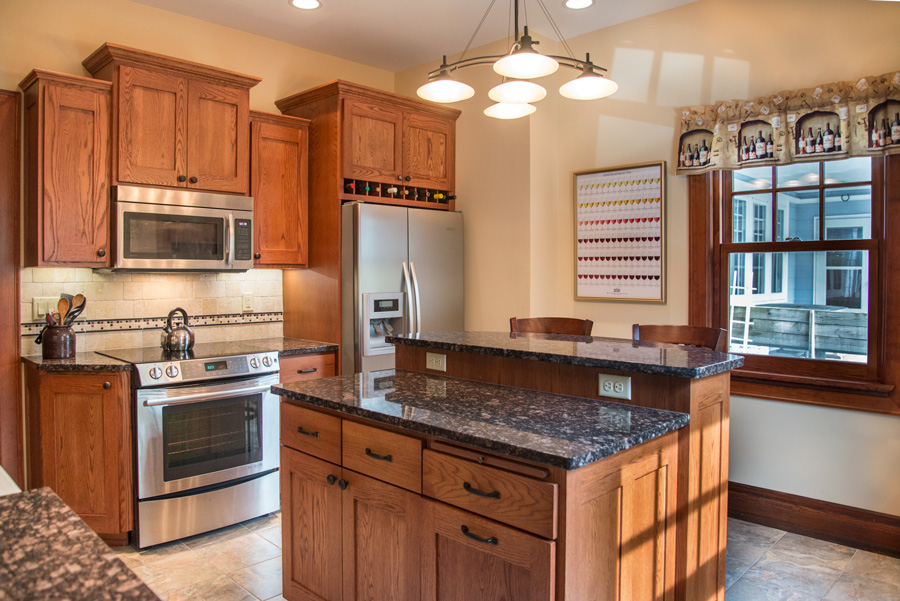 Milwaukee Kitchen with Black Granite Countertops