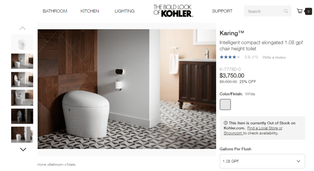 Kohler Smart Toilets
