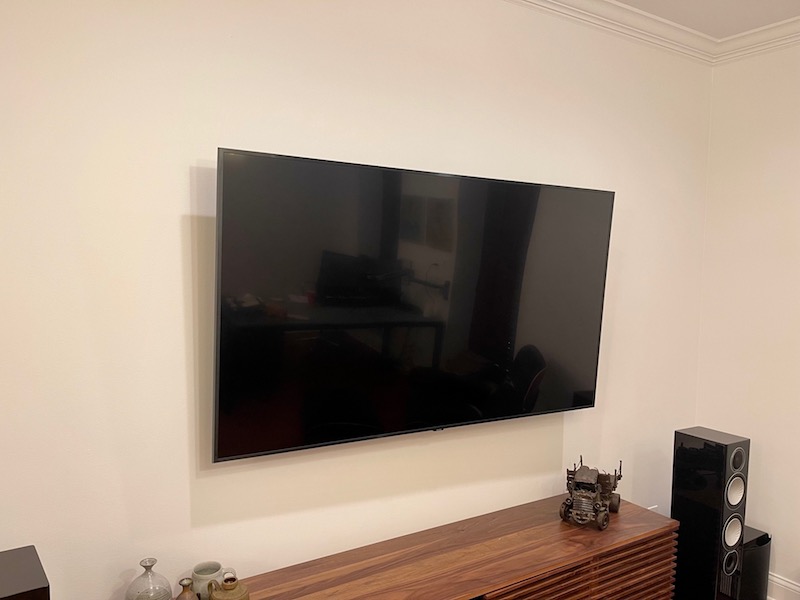 Mounted TV in Milwaukee Home Remodel