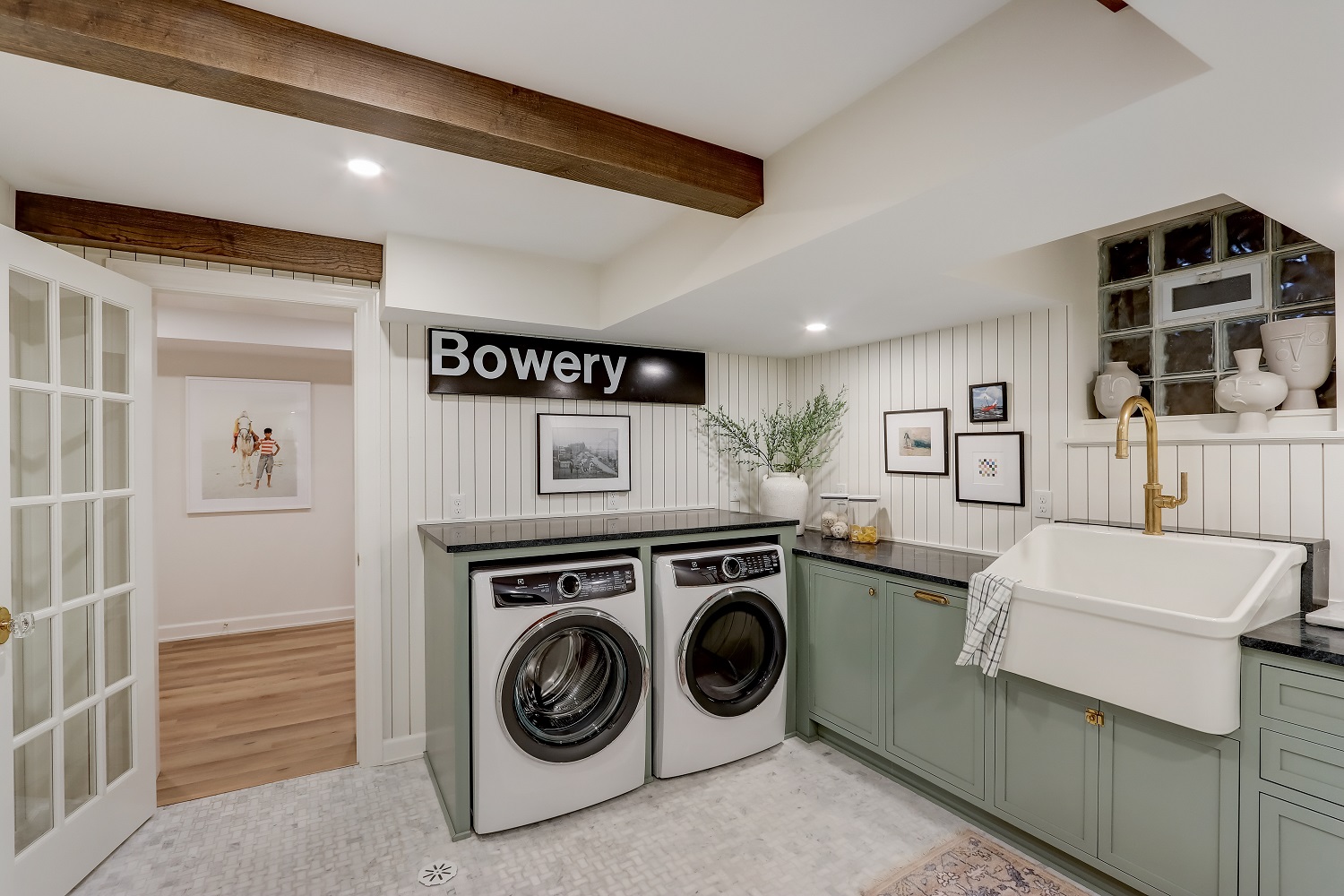 Laundry Room in Whitefish Bay Home Remodel