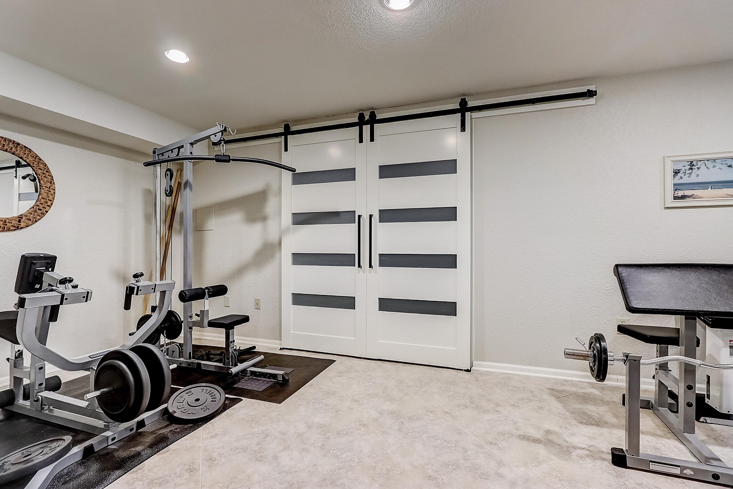 Wisconsin Fitness Room Remodel with Concrete Flooring