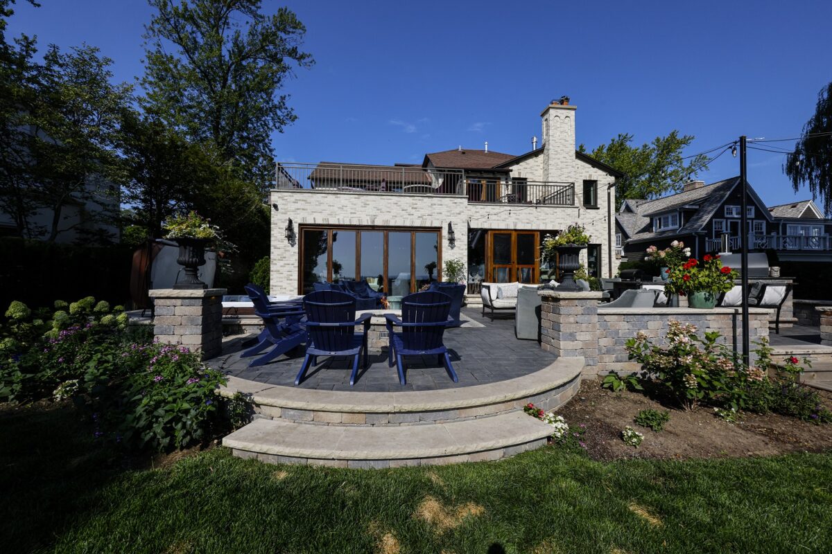 Outdoor Patio in Whitefish Bay Home Remodel