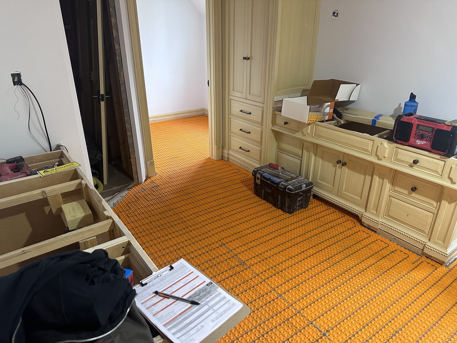 In-Floor Heating for Milwaukee Remodeled Home