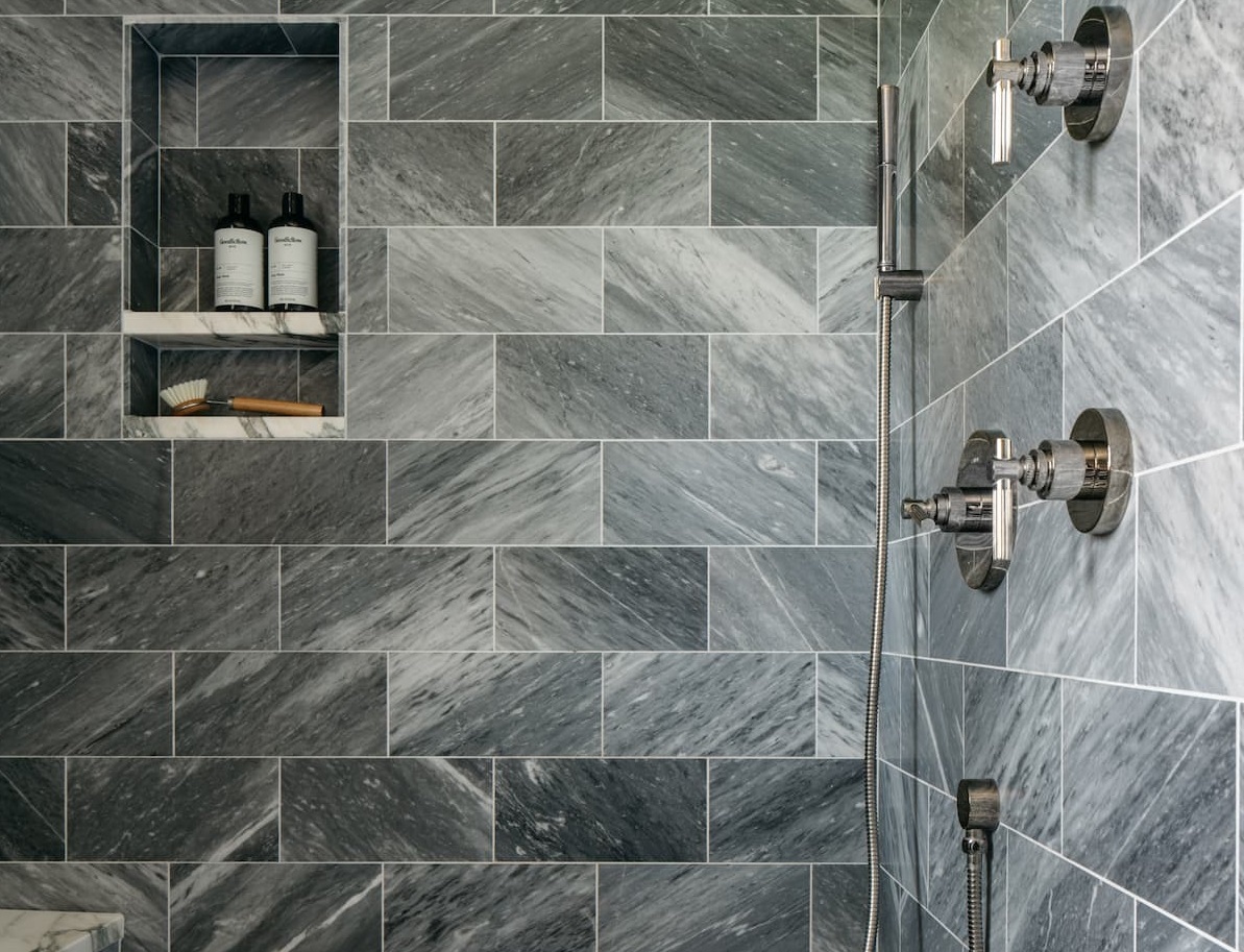 Matte Tiles in Milwaukee Shower