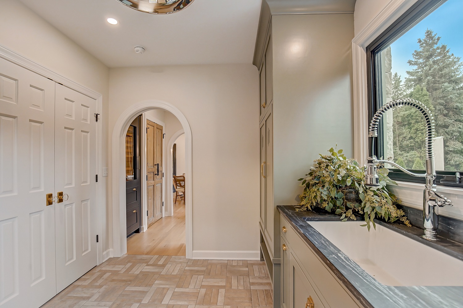 Pantry and Wine Cellar in Wisconsin Home Remodel