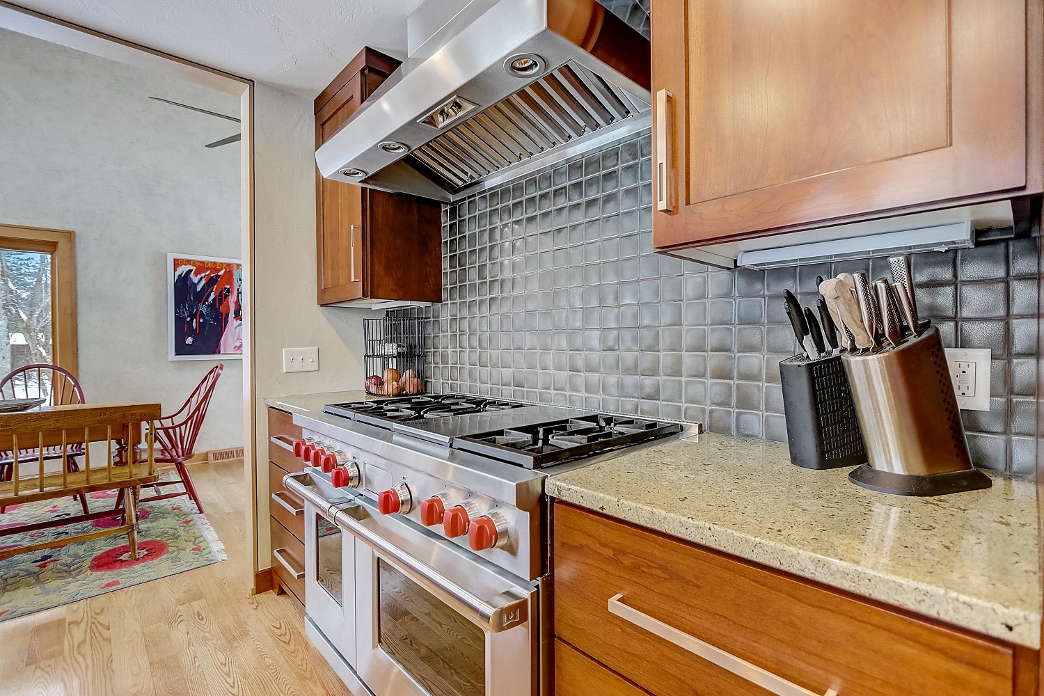 Tile Backsplash in Remodeled Wisconsin Kitchen