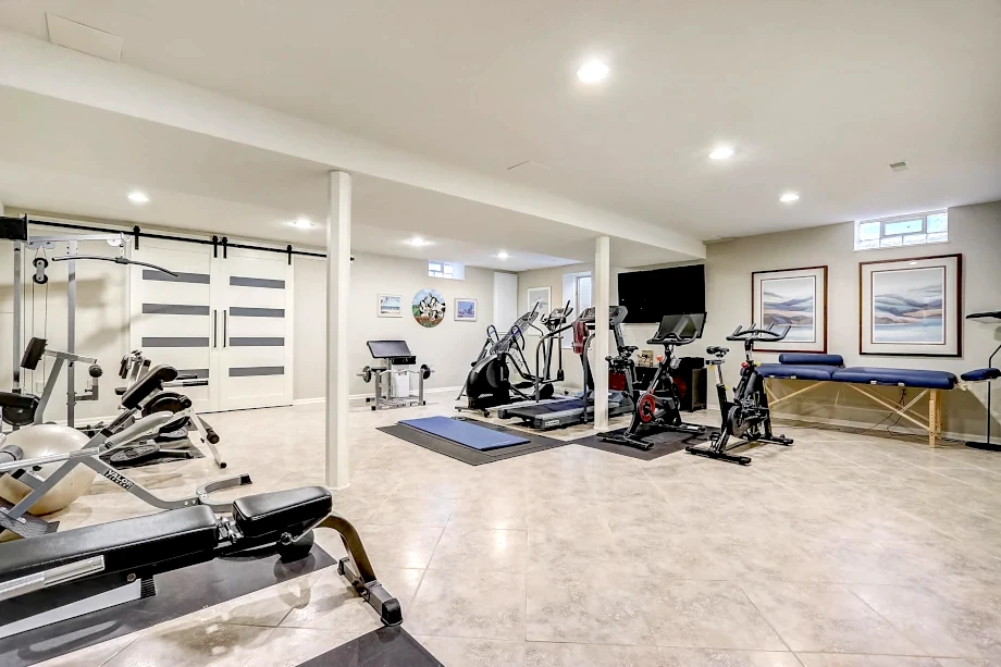 Remodeled Home Gym in Waukesha