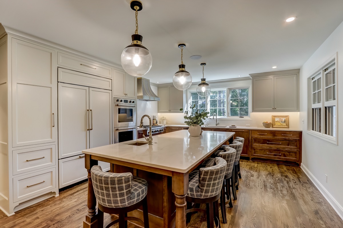 Remodeled Kitchen with Custom Cabinet Storage
