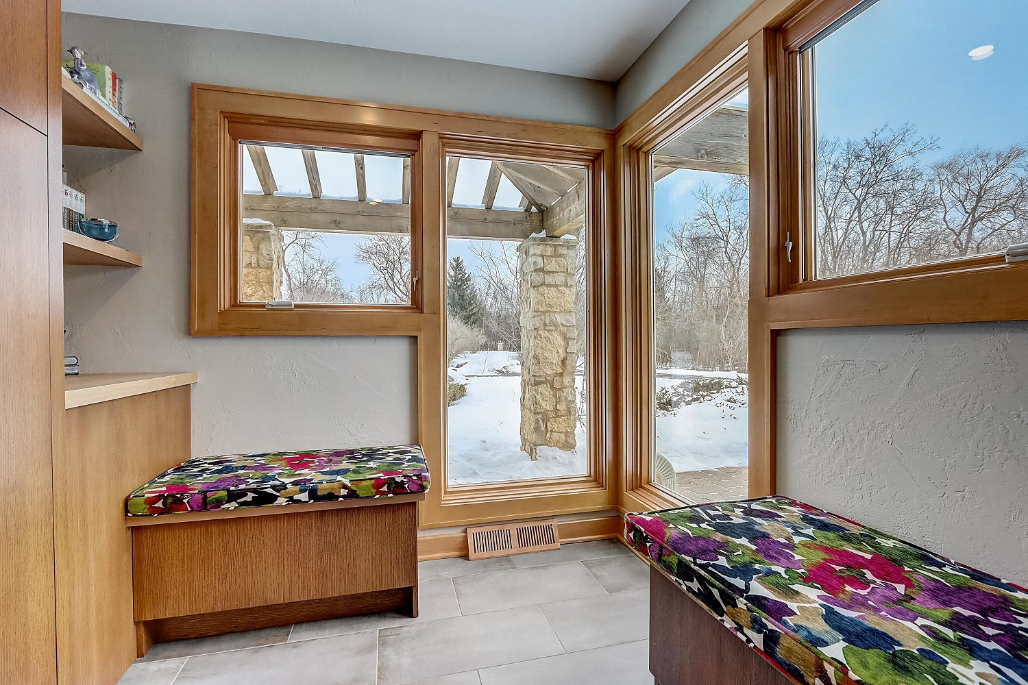 Sun Porch with Natural Wood