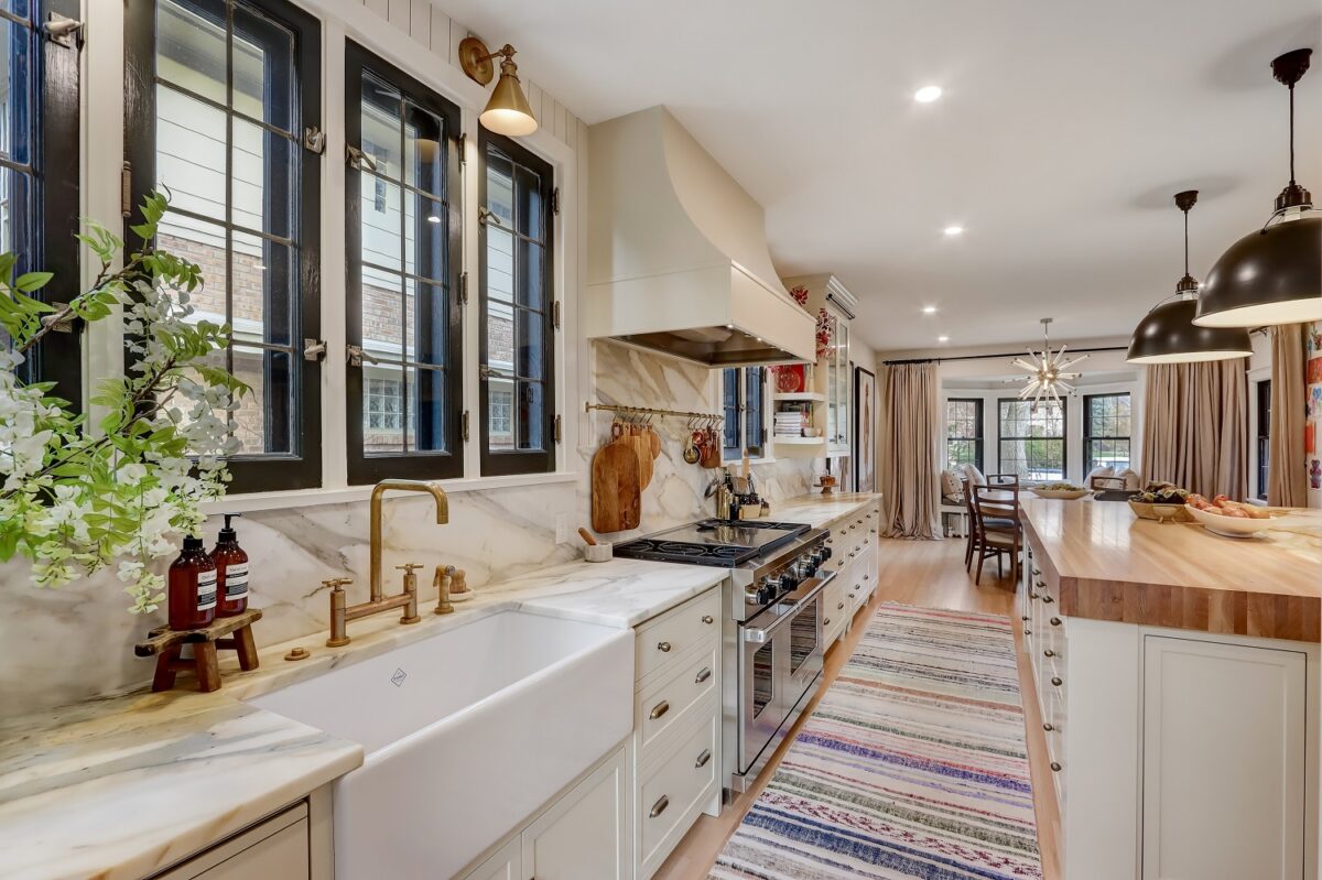 Remodeled Kitchen with Apron Sink