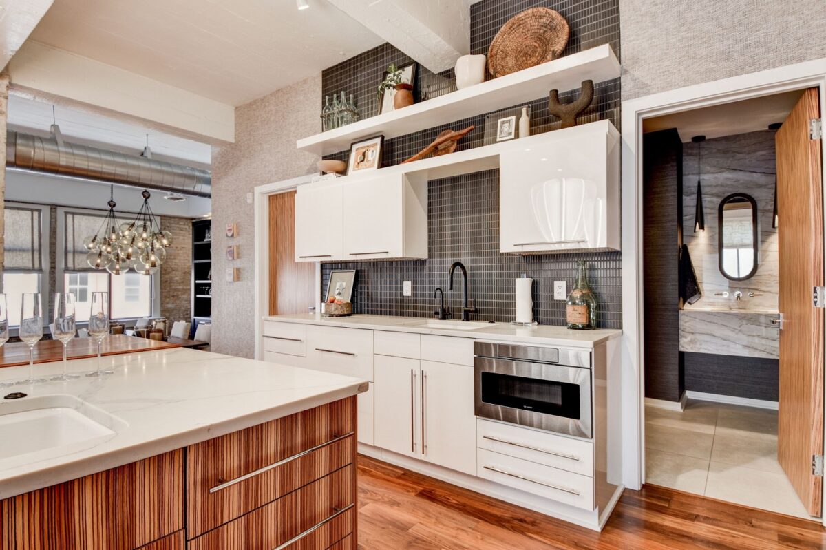 Remodeled Kitchen with Custom Backsplash
