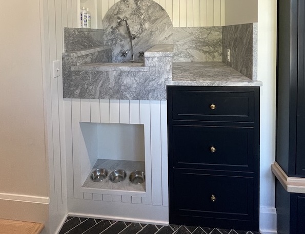 Dog Food Station in Whitefish Bay Home Remodel