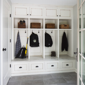 Cramer Avenue 6 Remodeled Mudroom with Custom Cabinets