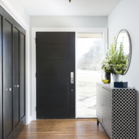 Front door Front Hallway of Remodeled Home in Milwaukee