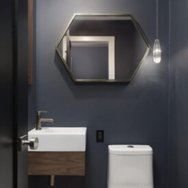 A small powder room as part of a larger remodeling project in Whitefish Bay / LaBonte Construction bathroom remodeling