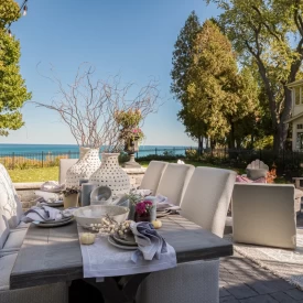 Shore Drive 4 Outdoor Patio Table and Chairs in Whitefish Bay