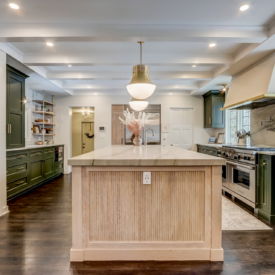 River Road 2 LaBonte Construction Kitchen Remodel, light wood kitchen island
