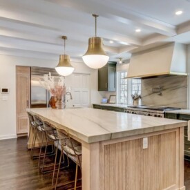 Modernized luxury with this beautiful kitchen island Kitchen Remodel in Milwaukee
