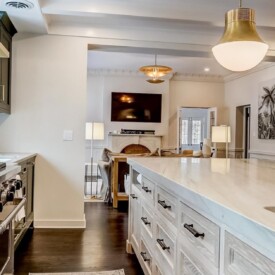 Beautiful kitchen area remodel with custom countertops