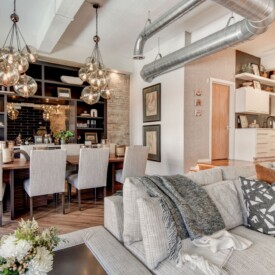 Remodeled living room and dining room Milwaukee Home Remodel