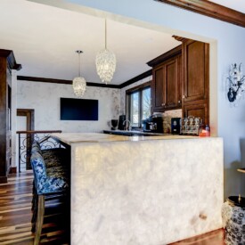 Shore Drive 33 Remodeled Bar Area with Zebra Quartz Countertops